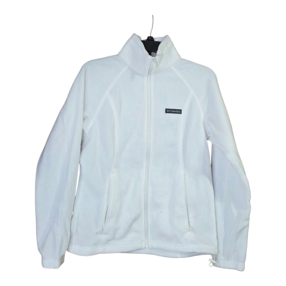 NWOT Columbia White Fleece Jacket Full Zip Fleece Medium